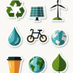 Eco-Friendly Icons - Sticker Sheet v1